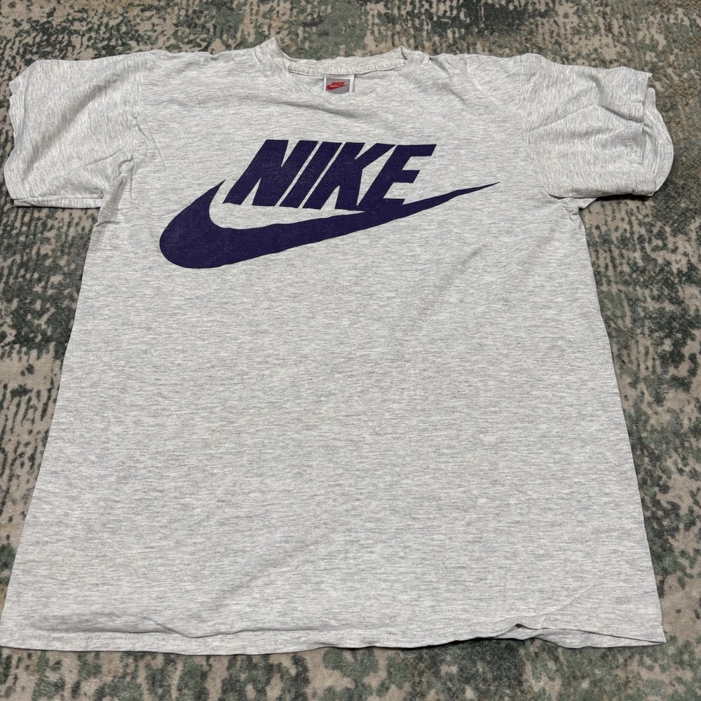 Vintage 90s Nike Silver Tag T Shirt M Made in USA Single Stitch Double Sided